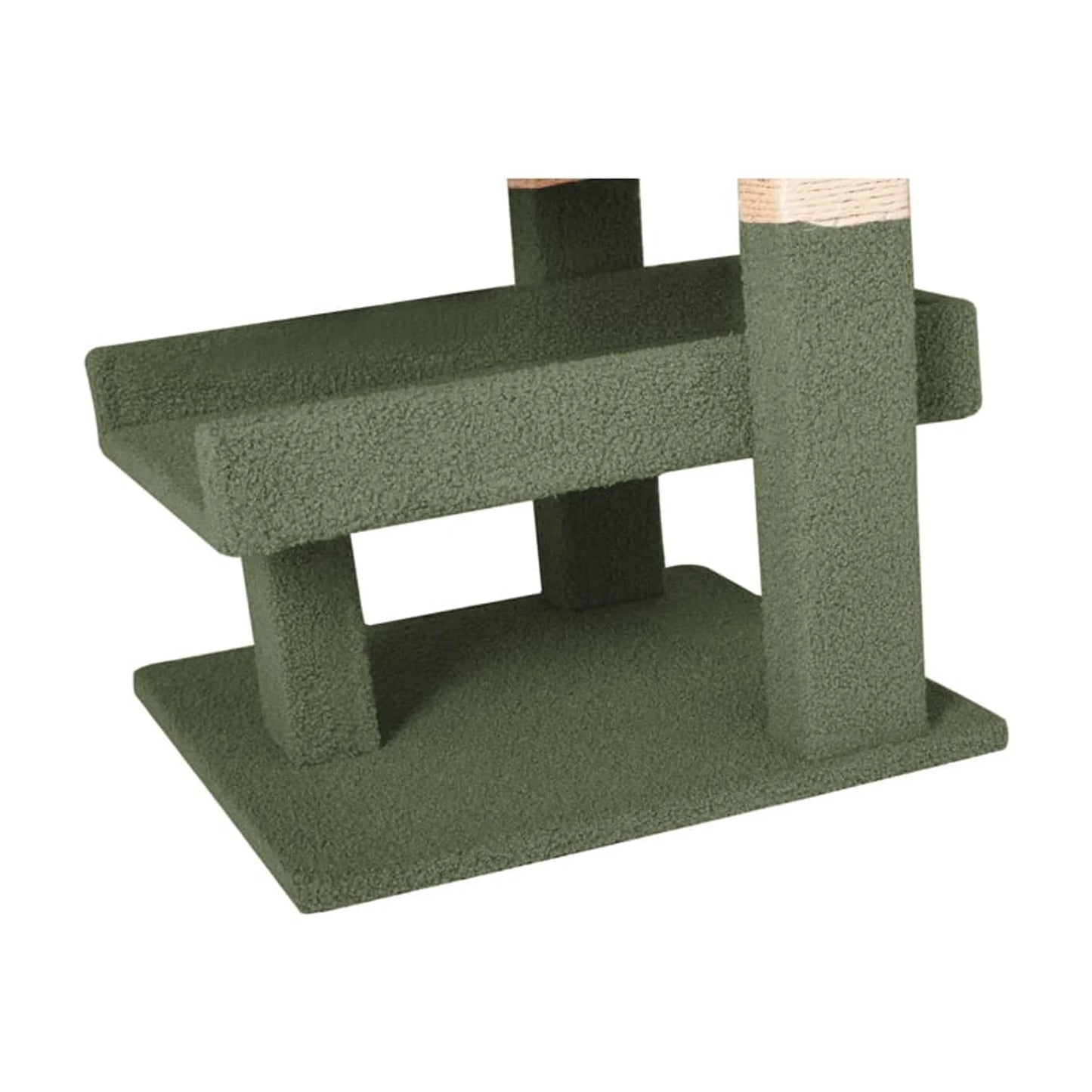 Nala Triple Cat Tower by -Color:Green