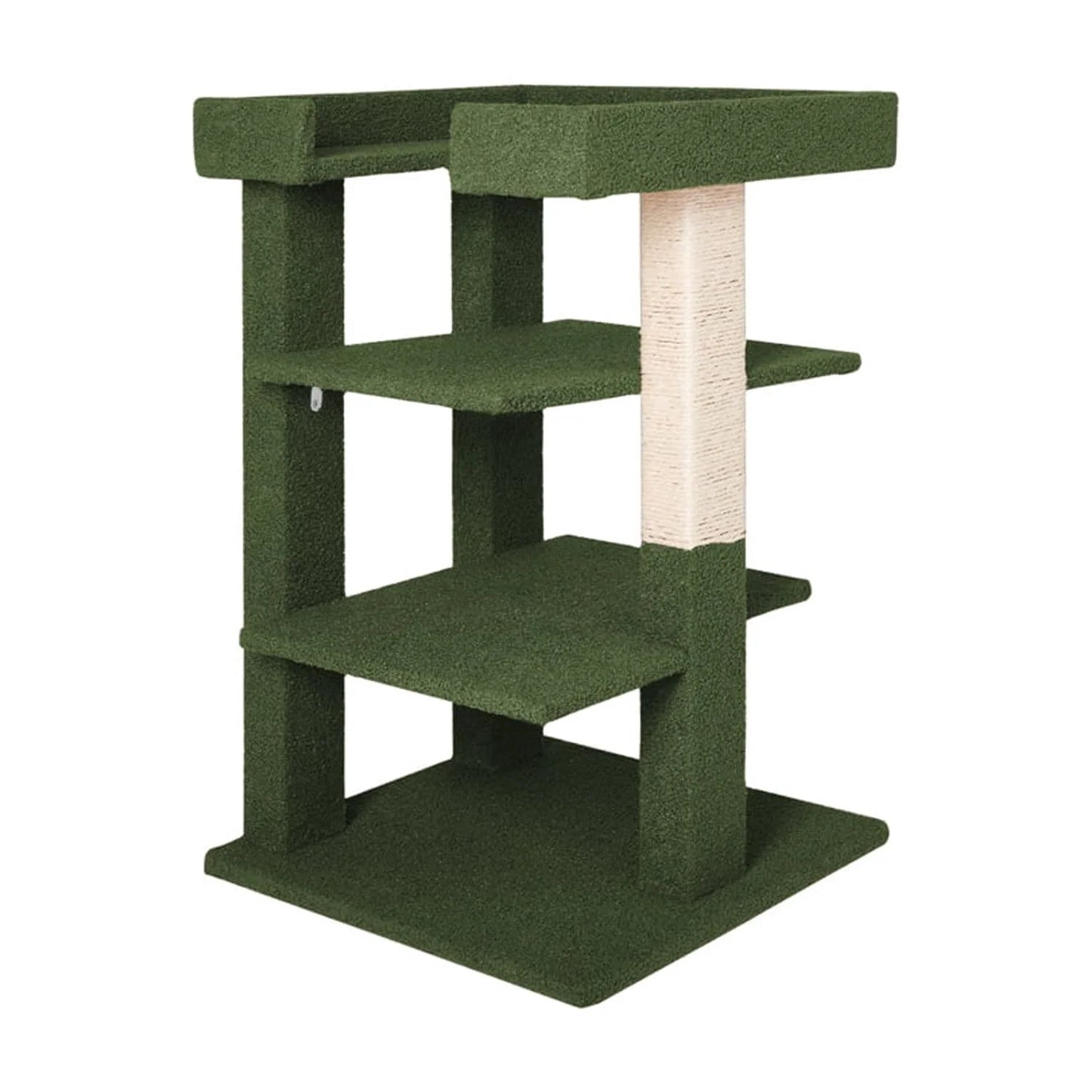 Nala Triple Cat Tower by -Color:Green